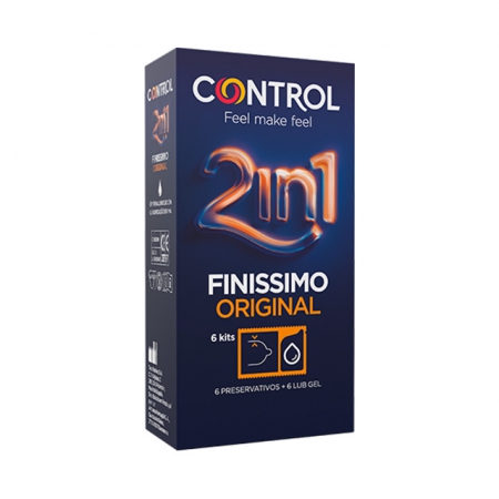 Control Kit 2in1 Preservativos Finissimo + Lube Nature