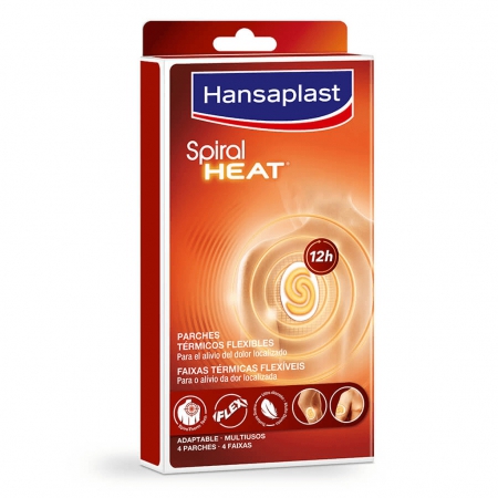 Hansaplast Faixas Térmicas Multiusos Spiral Heat 4 Faixas