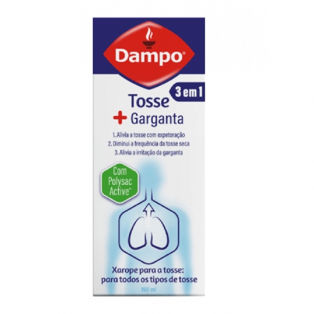 Dampo 3Em1 Tosse+Garganta Xar 150Ml