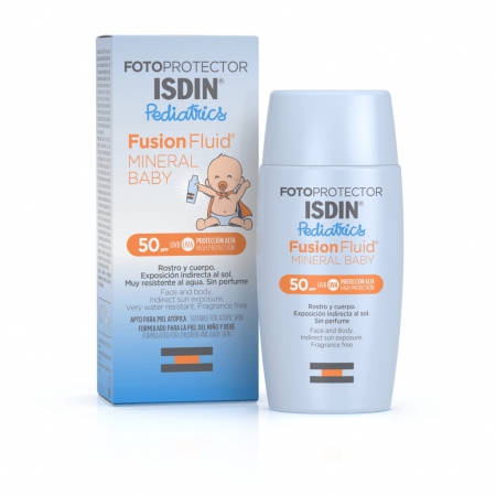 Isdin Fotoprotector Pediátrico Fusion Fluid Mineral Baby Spf50