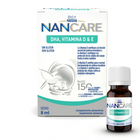 Nestlé Nancare DHA Vitamina D & E Gotas 8ml