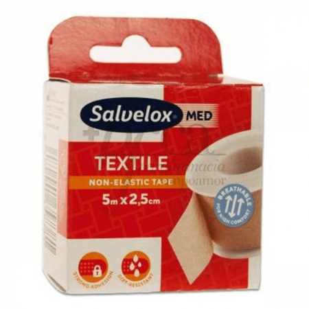 Salvelox Adesivo Ades Tx 5m X2,5cm Carne-6644955