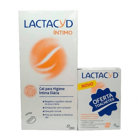 Lactacyd Íntimo Gel 400 ml + Toalhitas 10 Unidade(s)-6897678