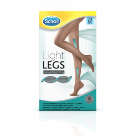 Scholl meias compressão densidade 20-preto-tam M