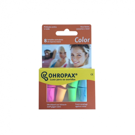 Ohropax Color Tampões Auriculares de Espuma Coloridos 8x
