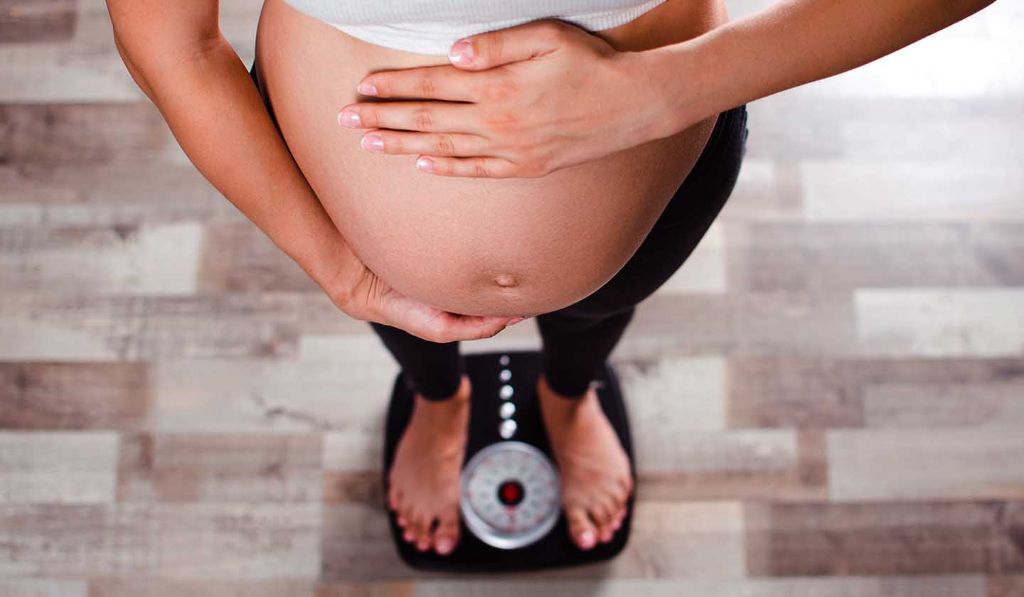 Controlar o peso durante a gravidez