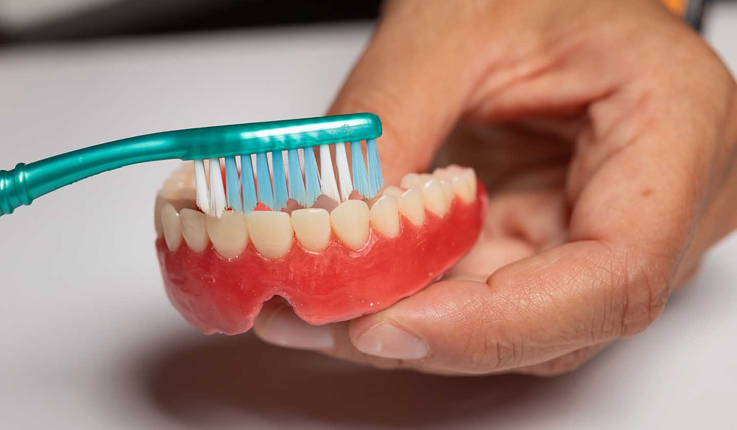 Dental prosthetics - hygiene of removable prosthesis