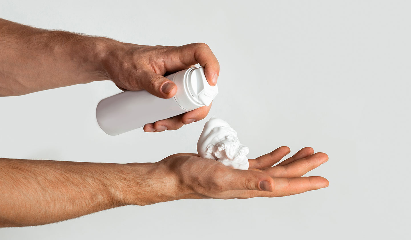 Use foam, gel or shaving cream