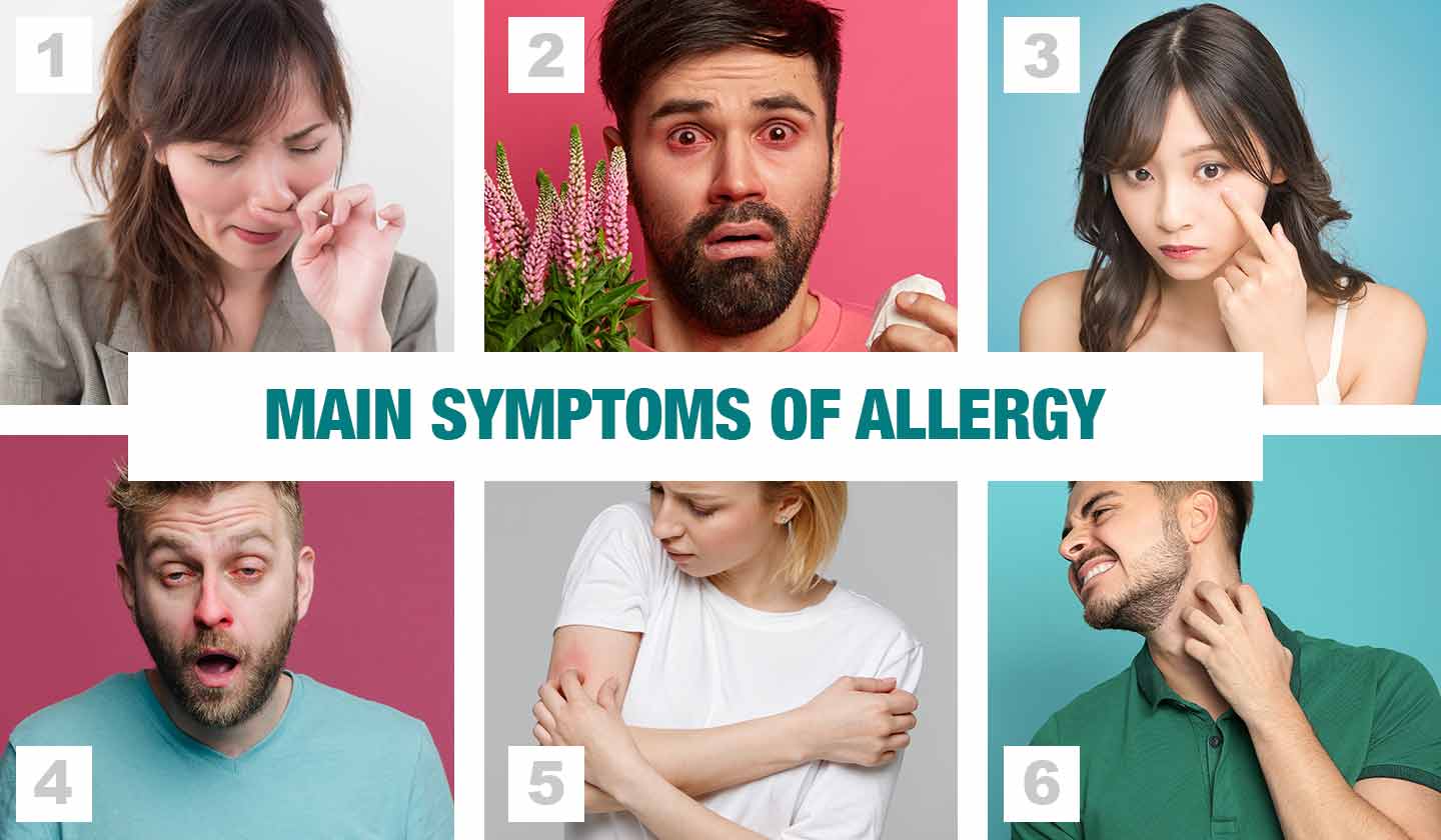 Main symptoms of allergies