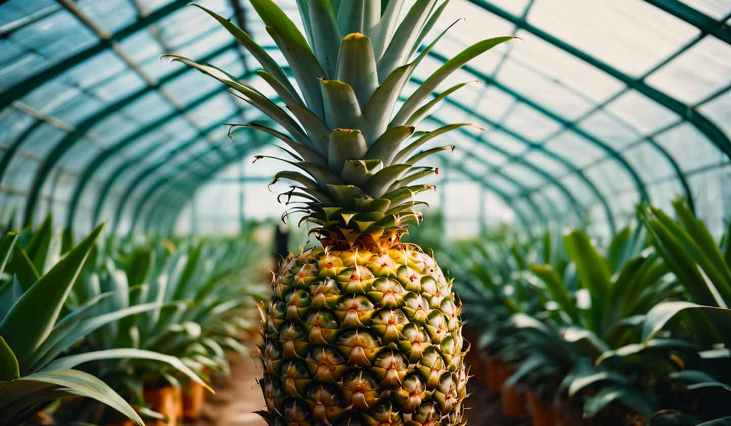 Ananás - fruta cultivada em Portugal Ananás - fruta cultivada em Portugal