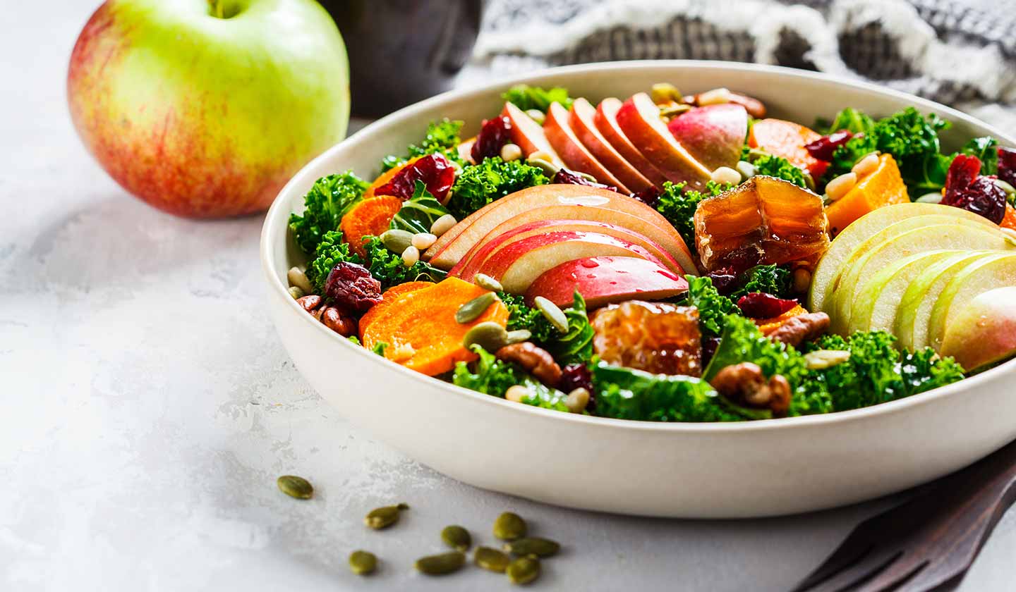 Carrot, Apples and Walnut Salad