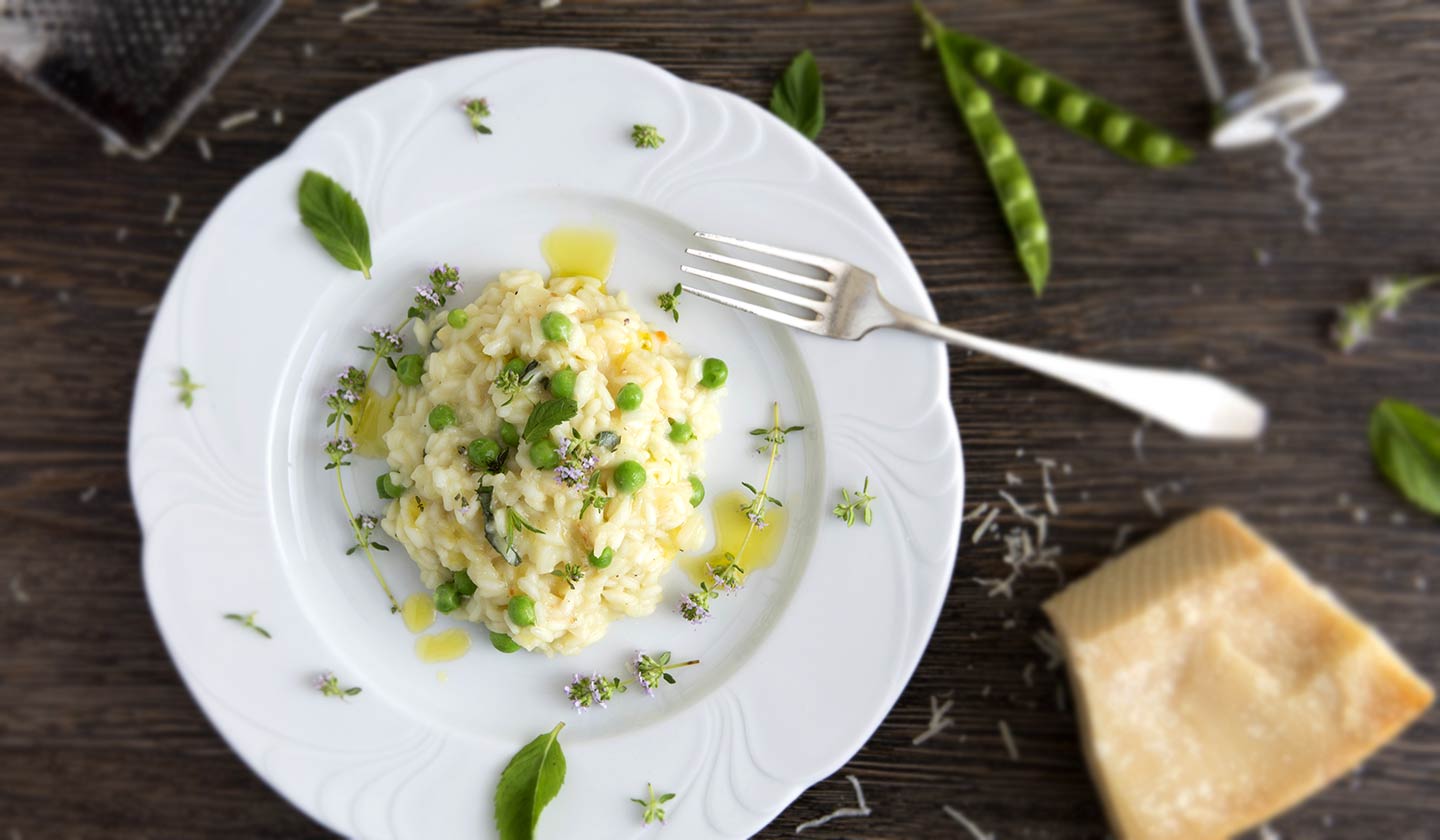 Risotto de ervilhas