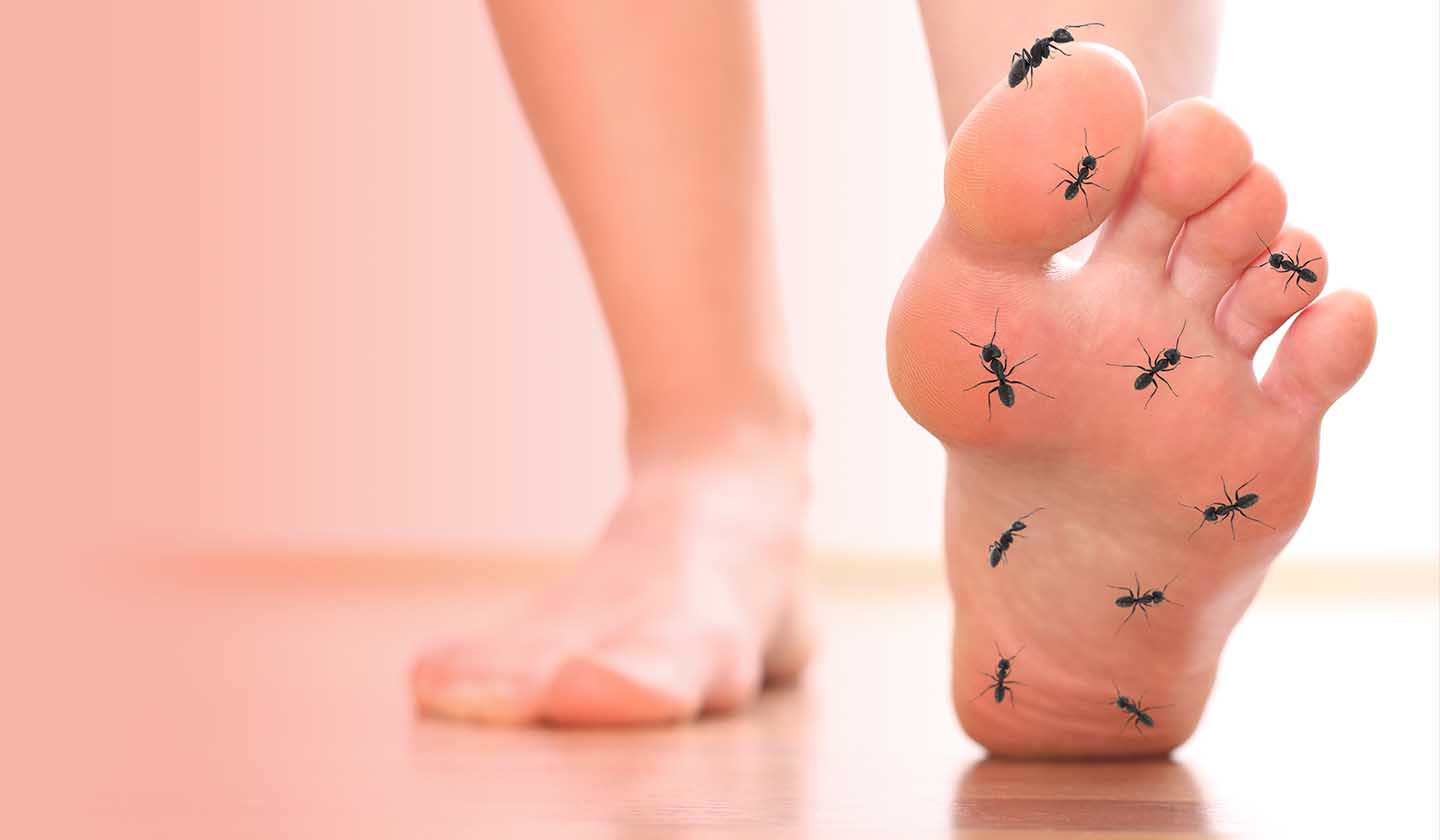 Sensação de formigueiro nos pés