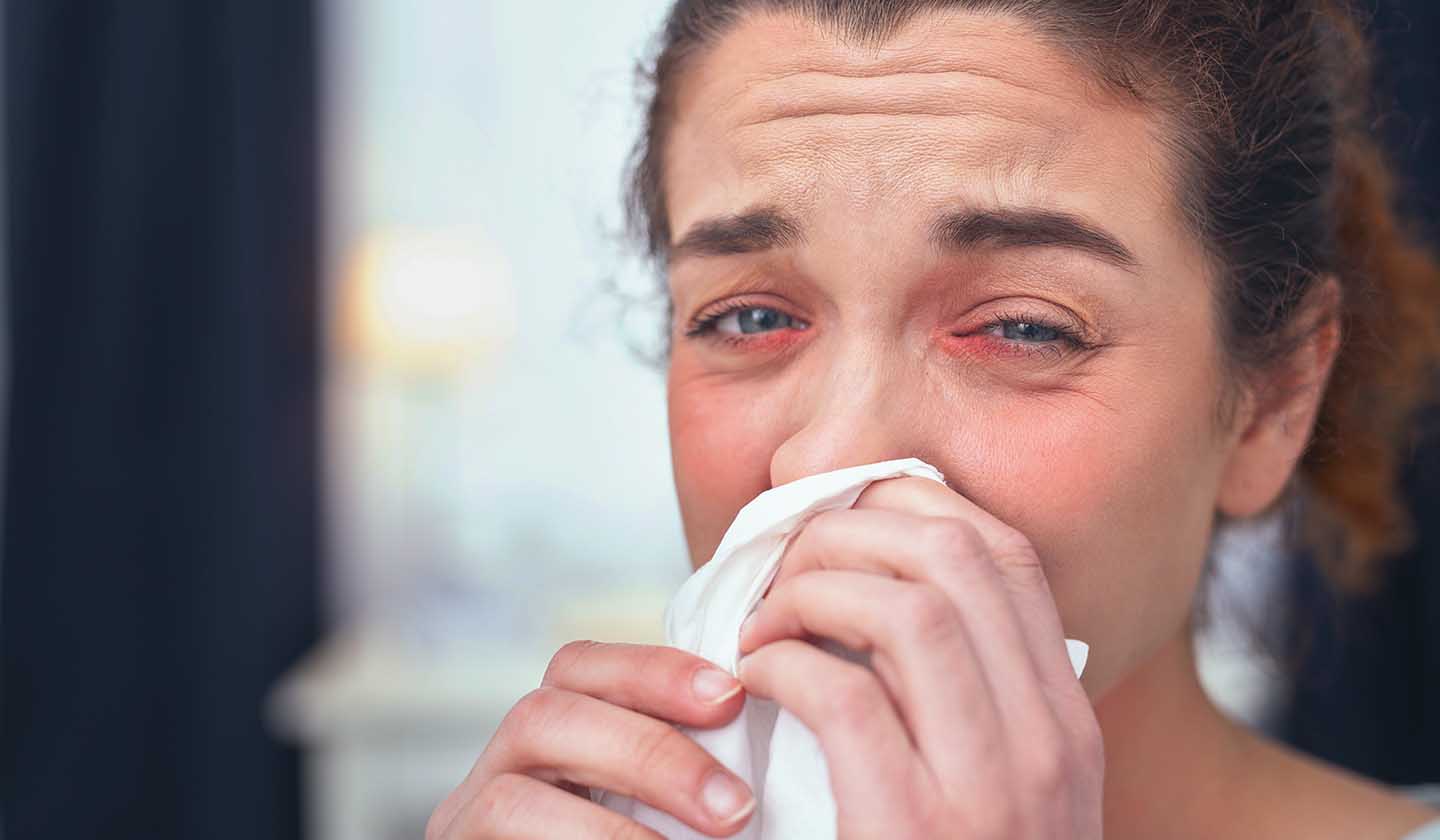 Symptoms of allergic rhinitis