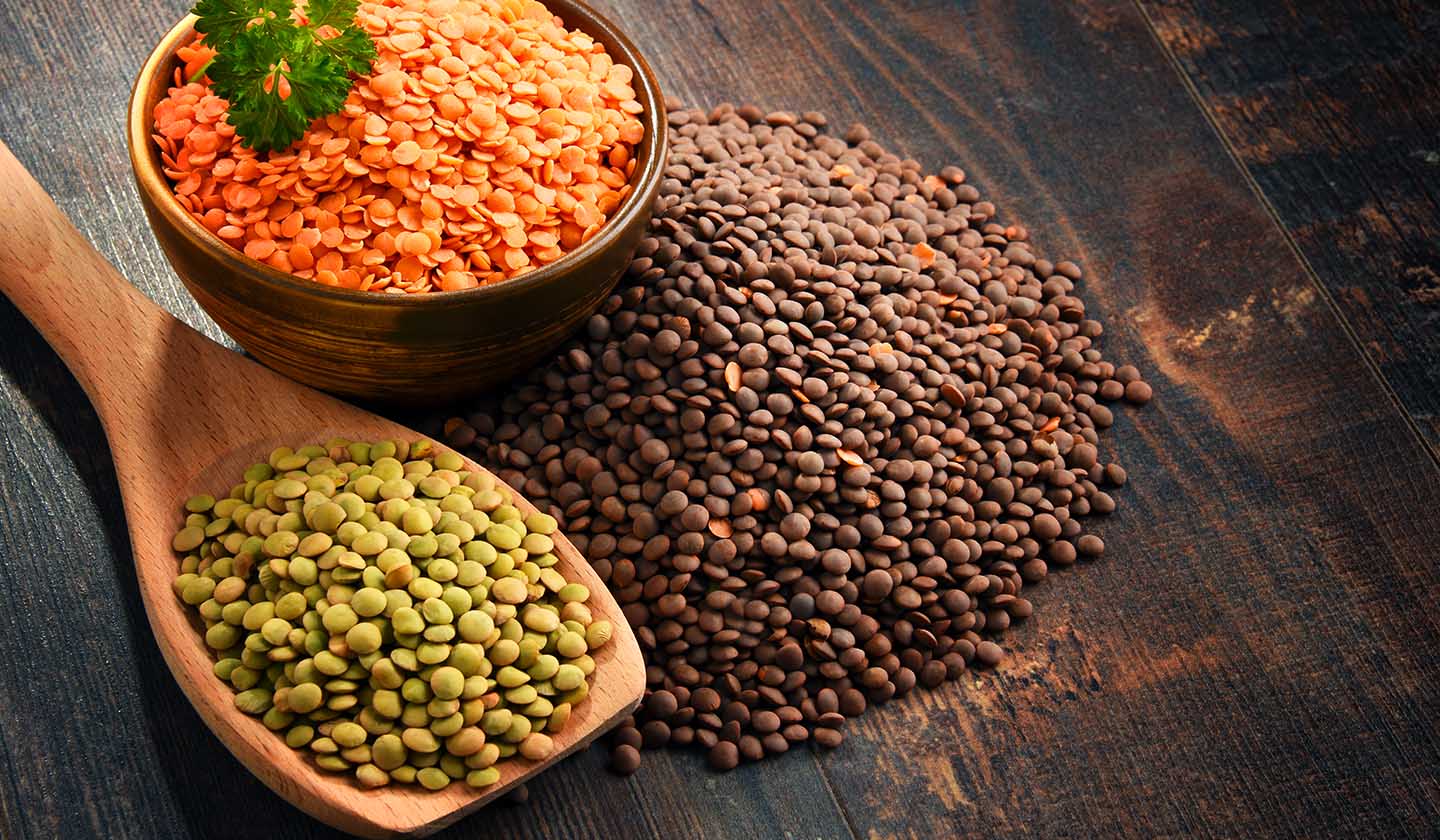 Lentils, iron source