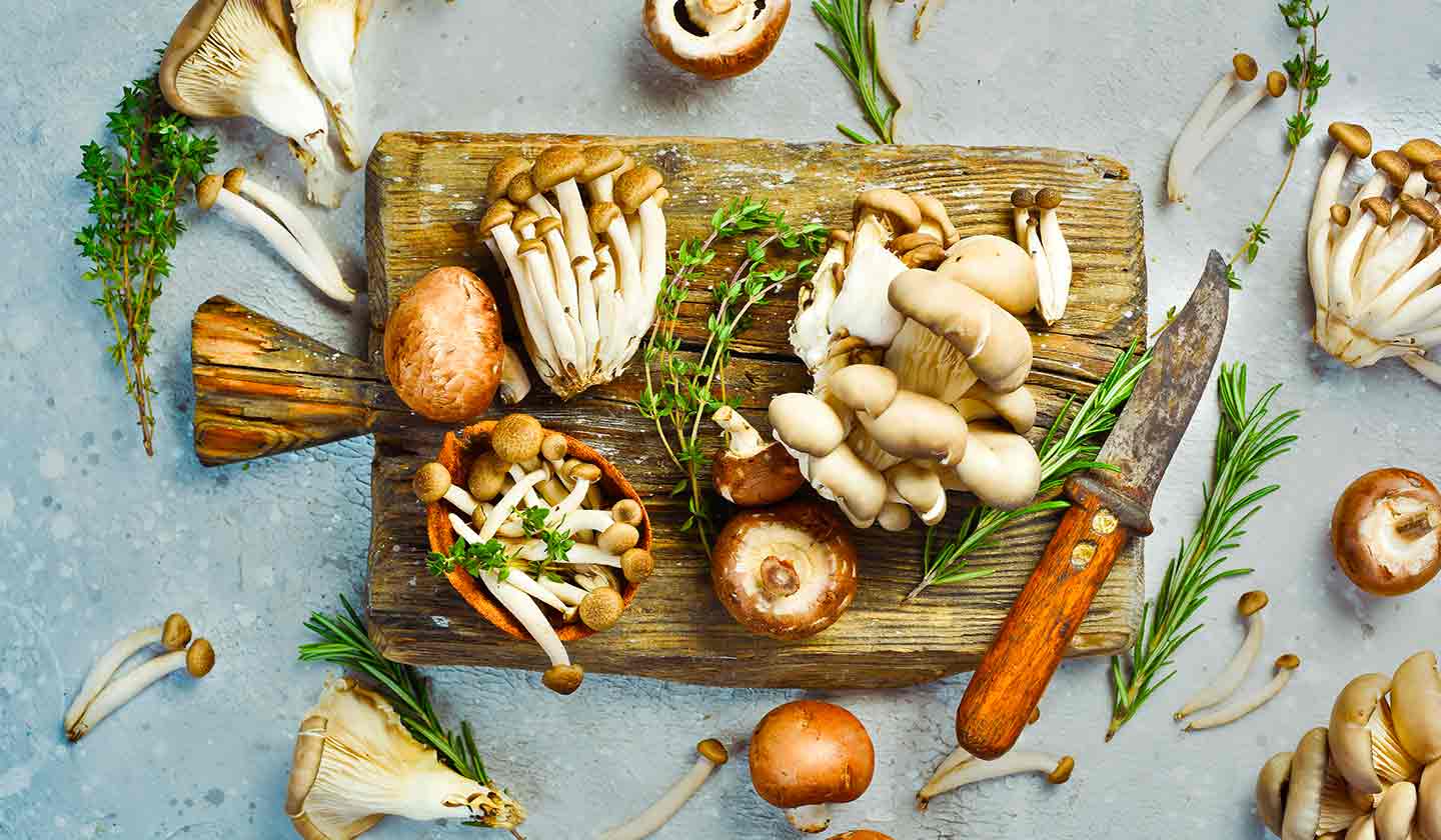 Mushrooms sold in Portugal